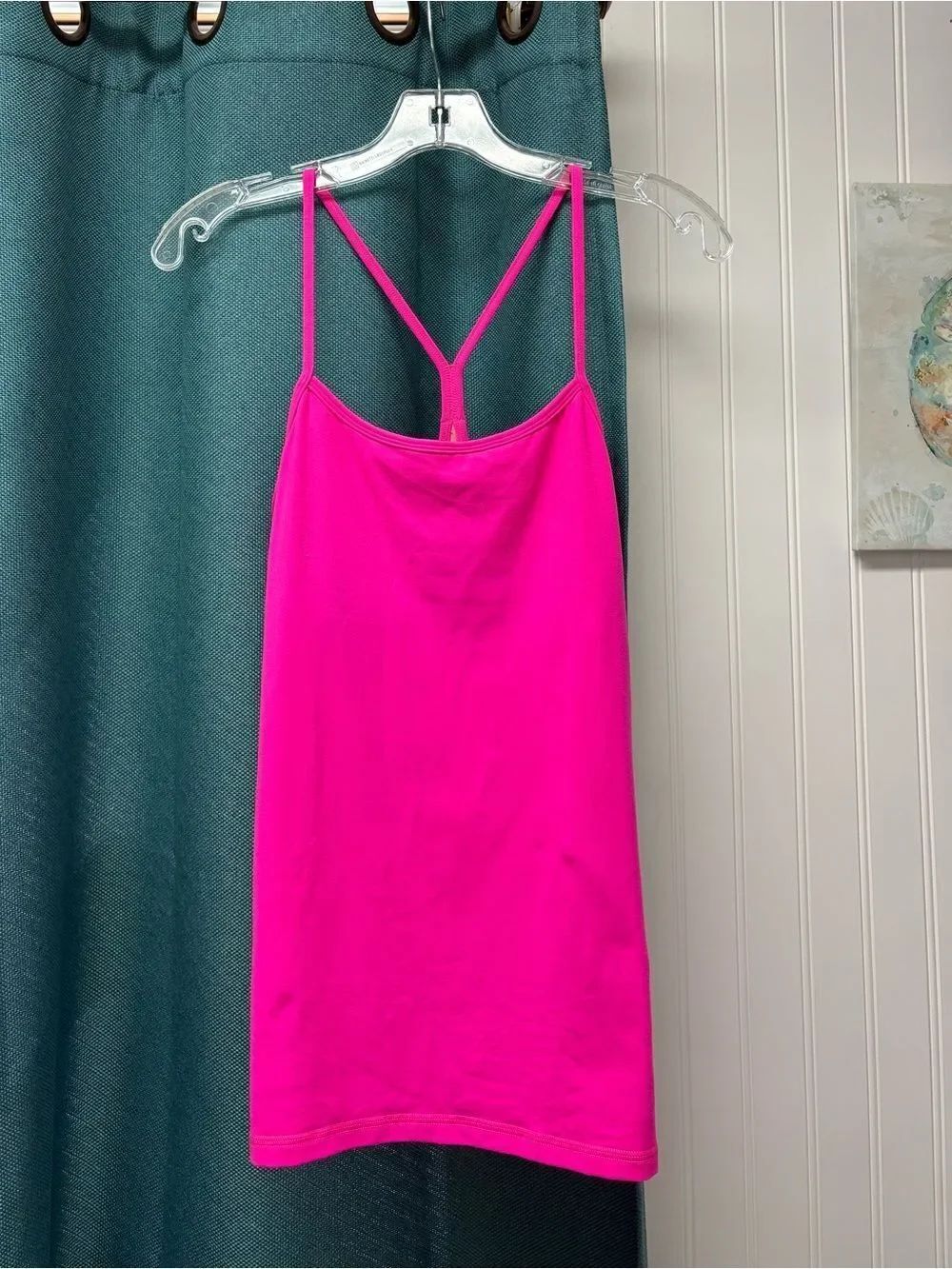 Lululemon bright pink tank top size 2